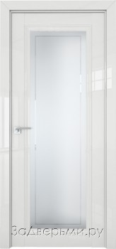 Межкомнатная дверь Profil Doors 2.101L ДО (Белый глянец)