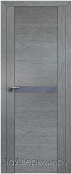 Межкомнатная дверь Profil Doors 2.01XN ДО Серебро матлак (Грувд серый)