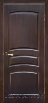 Межкомнатная дверь из массива сосны М16 ДГ (Темный лак)