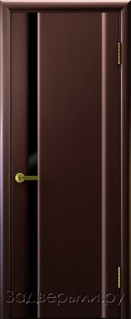 Межкомнатная дверь Люксор Синай 1 ДО Черное (Венге)