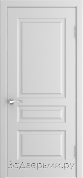Межкомнатная дверь Люксор L-2 ДГ (Белая эмаль)