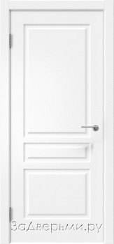 Межкомнатная дверь Юркас Лион 1 ДГ (Эмаль белая/массив ольхи)