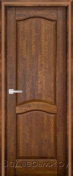 Межкомнатная дверь Юркас Лео ДГ (Античный орех/массив ольхи)