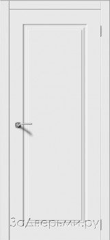 Межкомнатная дверь Квадро 6 ДГ (Эмаль белая)