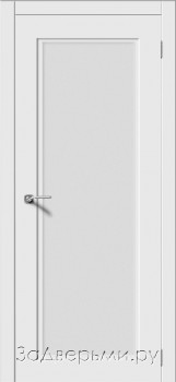 Межкомнатная дверь Квадро 6 ДО (Эмаль белая)