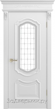 Межкомнатная дверь Шейл Дорс Соло R0 В1 ДО (Эмаль белая)