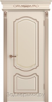 Межкомнатная дверь Шейл Дорс Сюита В0 ДГ (Эмаль шампань+патина розовое золото)