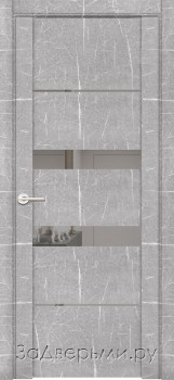 Межкомнатная дверь Uberture Uniline Loft 30037 ДОЗ (Торос серый/Soft Touch)