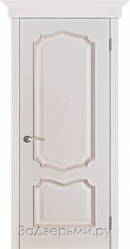 Межкомнатная дверь Porte Vista Премьера ДГ (Белая патина/Тон 17)