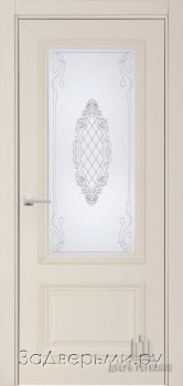 Межкомнатная дверь Ульяновская Неаполь 1 ДО (Дуб слоновая кость/RAL 9001)