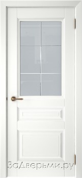 Межкомнатная дверь Люксор Скин-1 ДО (Белая эмаль)