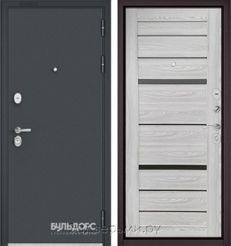 Входная металлическая дверь Бульдорс MASS-90 (Букле антрацит/царга 16мм)