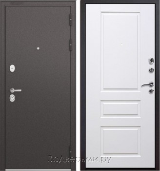Входная металлическая дверь Бульдорс STANDART-90 (Черный шелк/панель 16мм)