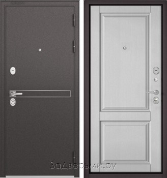 Входная металлическая дверь Бульдорс STANDART-90 (Черный шелк D-4/панель 16мм)