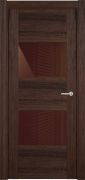 Межкомнатная дверь Status Versia 221 ДО Лакобель коричневое (Орех)