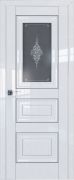 Межкомнатная дверь Profil Doors 26L ДО Кристалл графит (Белый глянец)