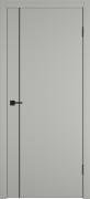 Межкомнатная дверь Владимирская Basc 1V ДГ (Emalex серый/Taupe)