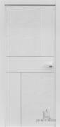 Межкомнатная дверь Ульяновская Fusion ДГ (Дуб белый+патина серебро/RAL 9003)