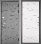Входная металлическая дверь Бульдорс STANDART-90 (Штукатурка серая 9S-130/панель 16мм)